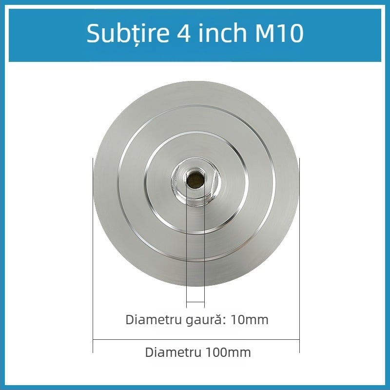 Disc adeziv din aliaj de aluminiu; material: aliaj de aluminiu; abraziv: aliaj de aluminiu, țesătură cu cataramă, clei universal; duritate: super dur