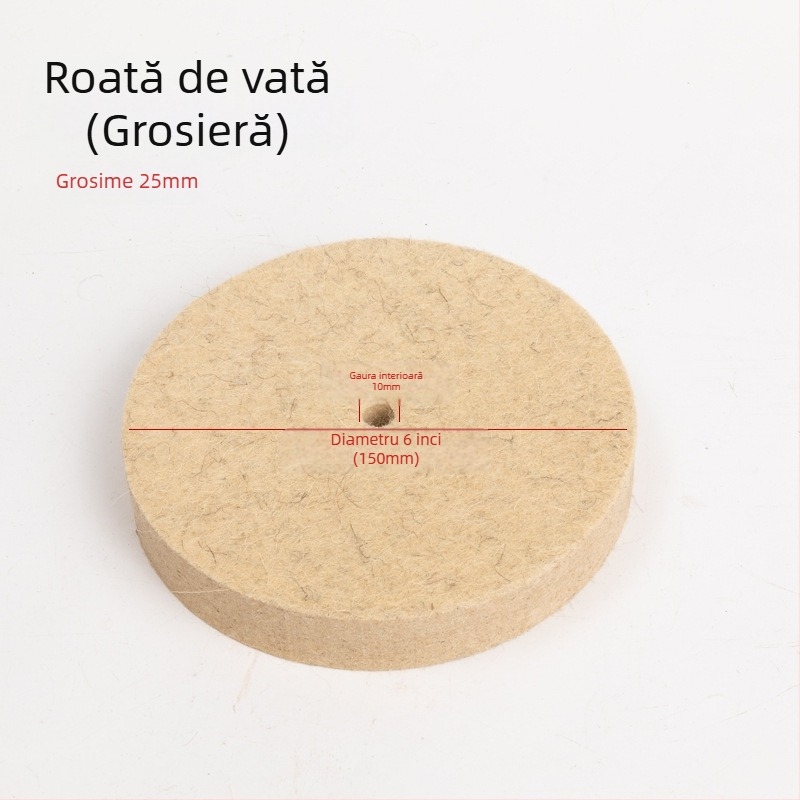 Fengpeng Roată de lână — tip: Wool Wheel; material: lână; abrasive: Wool Felt; duritate: 7p