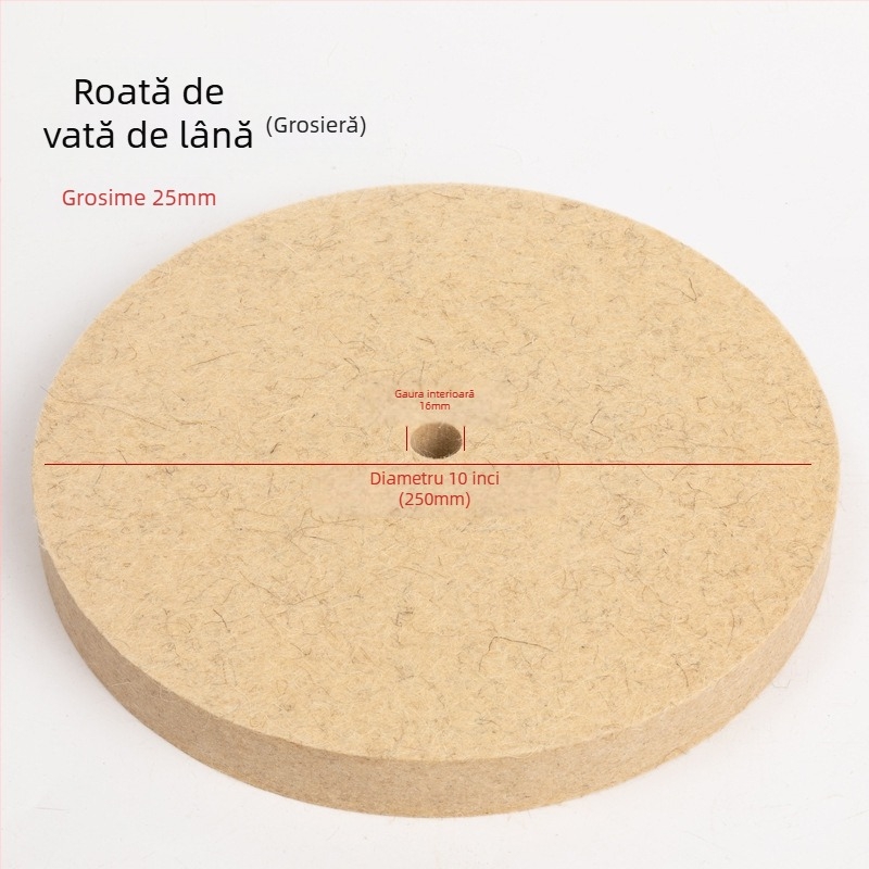 Fengpeng Roată de lână — tip: Wool Wheel; material: lână; abrasive: Wool Felt; duritate: 7p