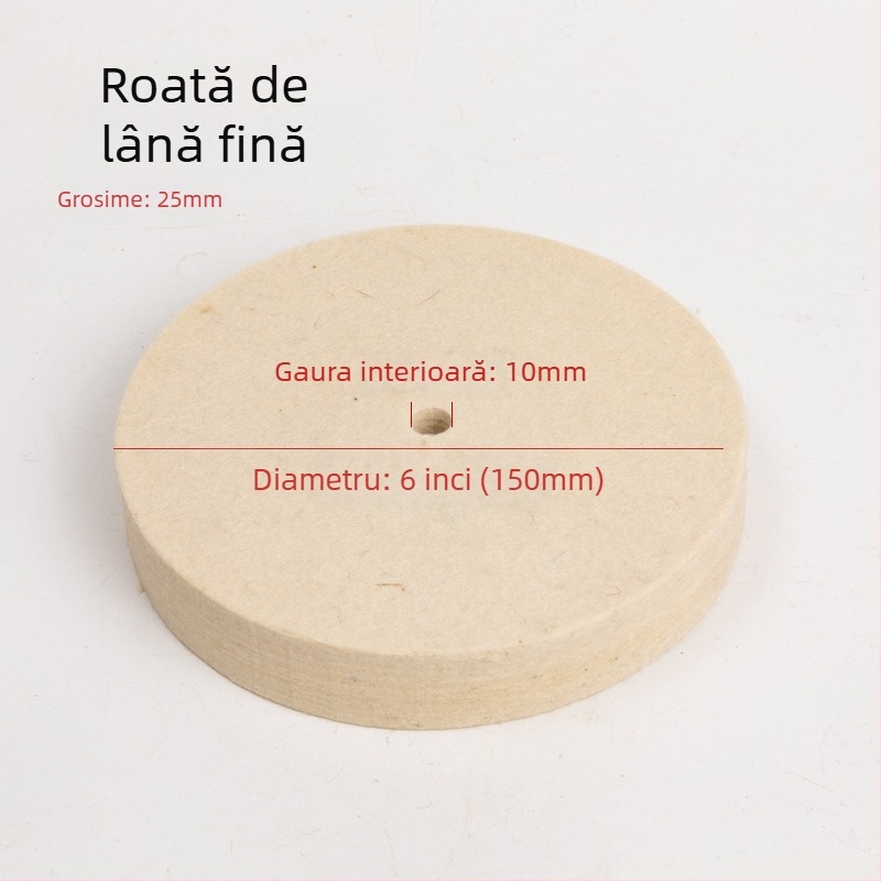 Fengpeng Roată de lână — tip: Wool Wheel; material: lână; abrasive: Wool Felt; duritate: 7p