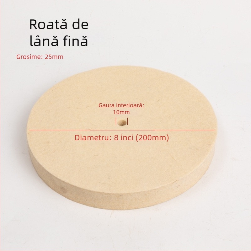 Fengpeng Roată de lână — tip: Wool Wheel; material: lână; abrasive: Wool Felt; duritate: 7p