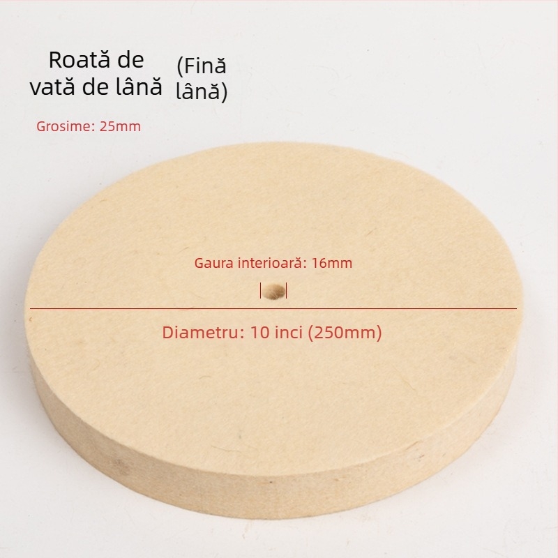 Fengpeng Roată de lână — tip: Wool Wheel; material: lână; abrasive: Wool Felt; duritate: 7p