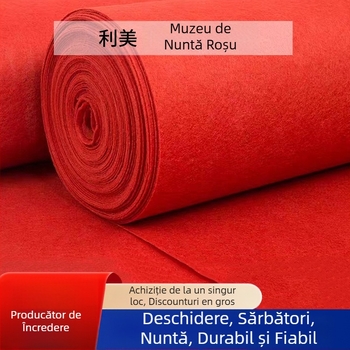 Covor pentru ceremonii de nuntă, țesut la mașină, dreptunghiular, model solid, 100% poliester