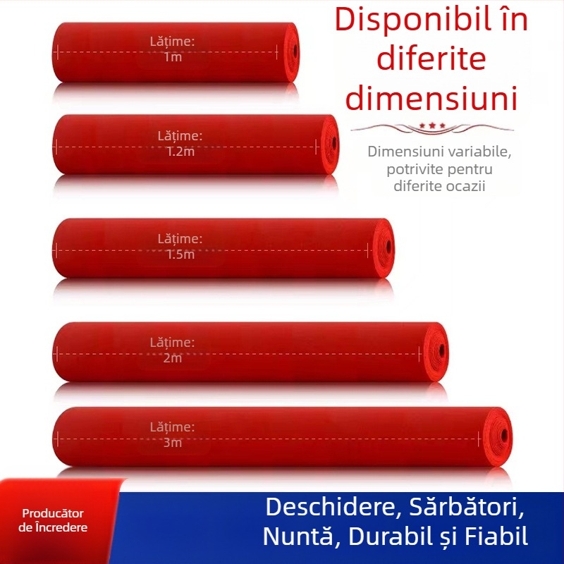 Covor pentru ceremonii de nuntă, țesut la mașină, dreptunghiular, model solid, 100% poliester