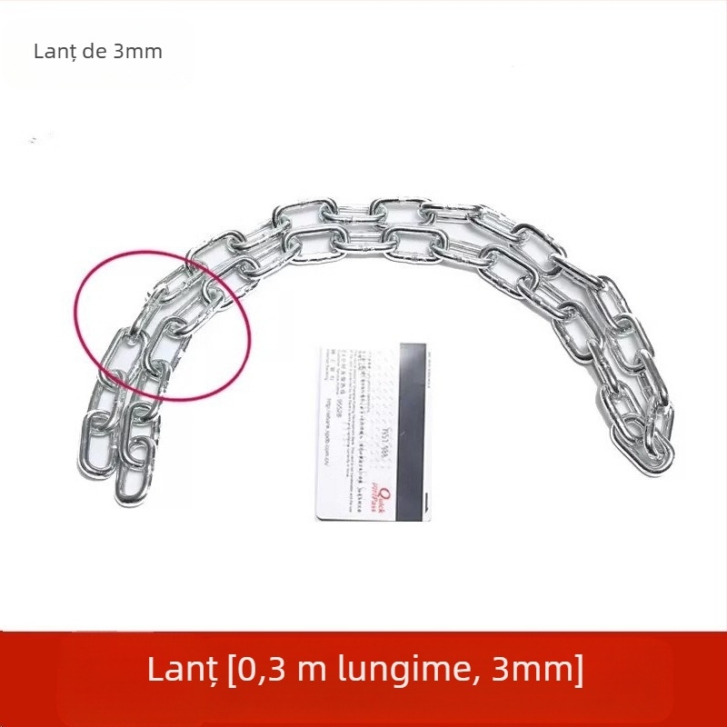 Lacăt de lanț pentru biciclete și motociclete, fier, model 11, brand Three-board ax