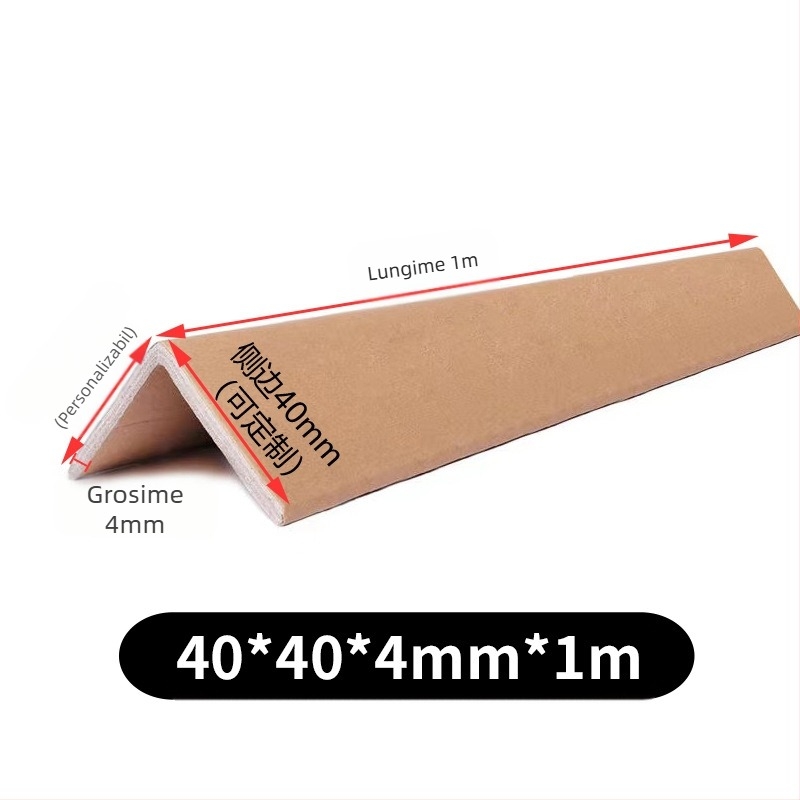 Protector de colț din hârtie kraft, format L, marca Renda, duritate reglabilă.