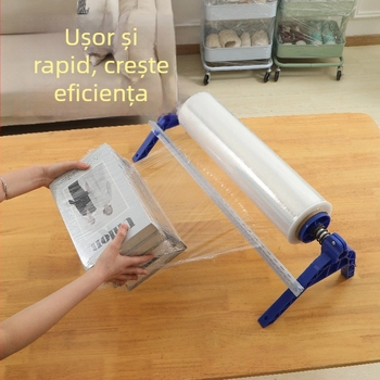 Trăgător manual de film pentru catering, sistem de împachetare pe birou cu cutter de folie, Material: Altul