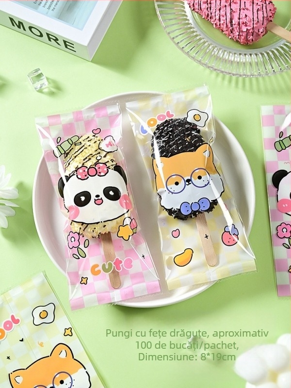 Pungă de ambalare pentru înghețată de casă, sigilare termică pe folie compozită, ambalare pentru gustări, personalizabil