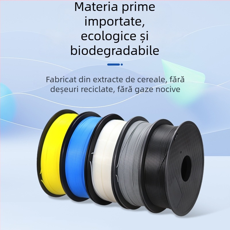Filament PLA pentru imprimare 3D, diametru 1,75 mm, secțiune circulară, lungime aproximativ 330 m