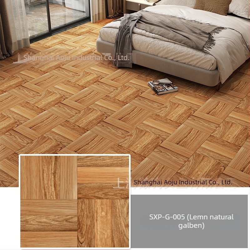 Plăci de podea PVC autoadezive, aspect lemn, rezistente la apă și uzură, grosime 1,5 mm, montare direct pe ciment, model 3D disponibil, Brand: Chen's brothers couplet, Calitate: Înaltă