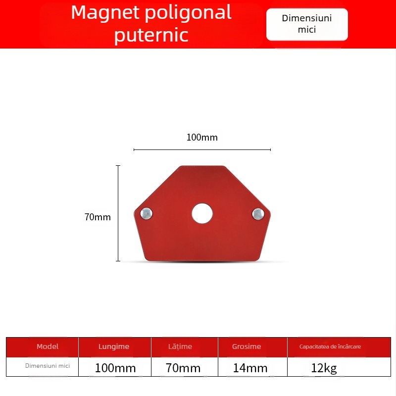 Pozitionator magnetic pentru sudură – ZHCY, oțel inoxidabil, unghi drept și unghiuri multiple, acționare manuală, alimentare automată