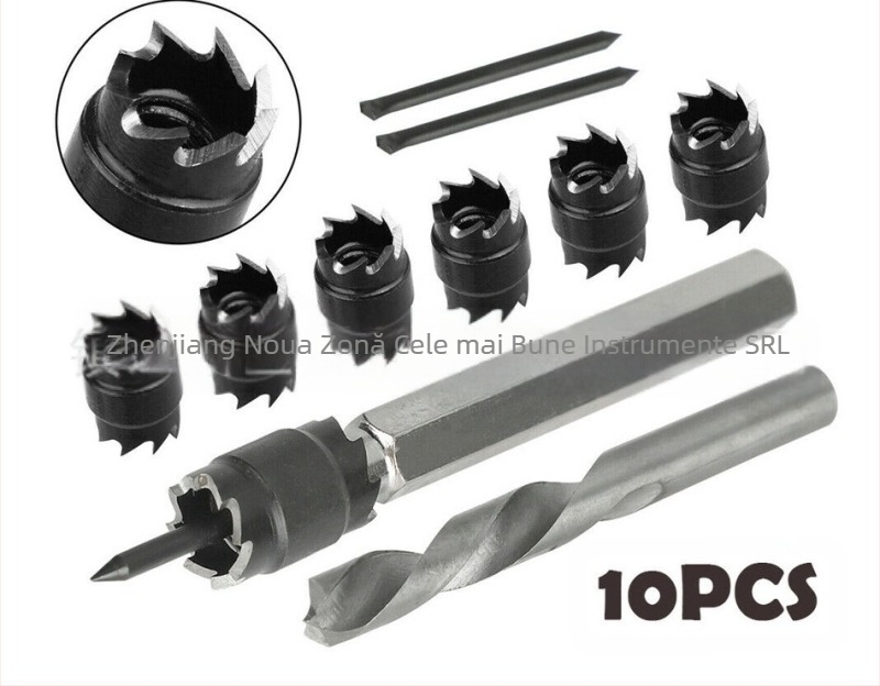 Set de 13 burghie pentru sudură prin punct, cu arbore hexagonal – Ling xian