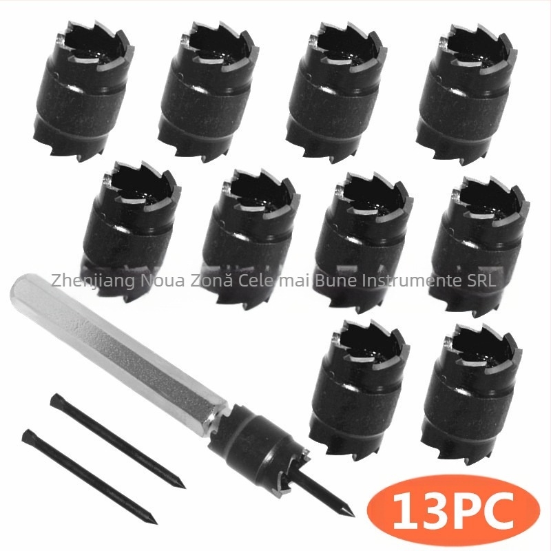 Set de 13 burghie pentru sudură prin punct, cu arbore hexagonal – Ling xian