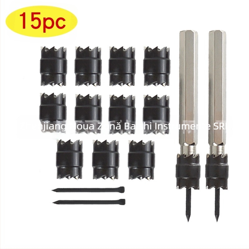 Set de 13 burghie pentru sudură prin punct, cu arbore hexagonal – Ling xian