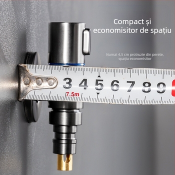 Robinet pentru mașina de spălat cu corp din cupru, ventil tip T, montaj filet, miez ceramic, 0–90°C