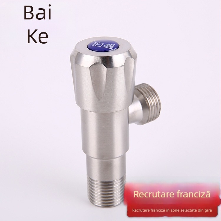 Supapă unghiulară din oțel inoxidabil 304, corp extins, cu două ieșiri de apă și control dual pentru boilere și toalete