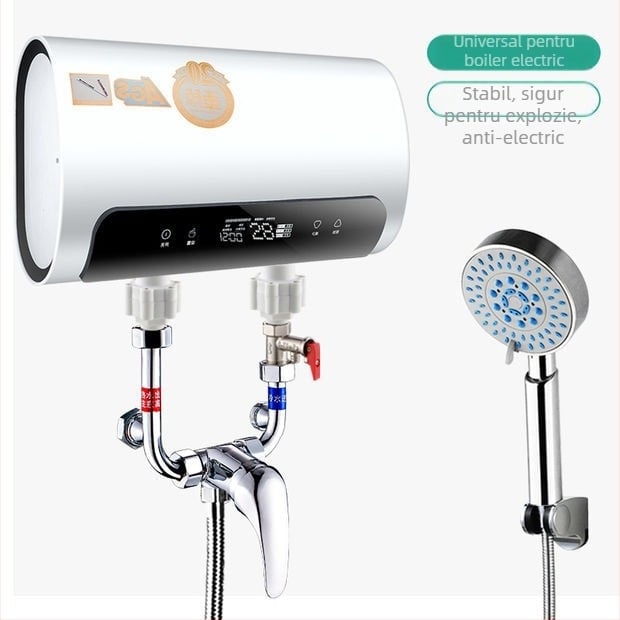 Valvă electrică de amestec pentru boiler — accesoriu pentru duș cu montaj în formă de U, model 88543, stil simplitate modernă