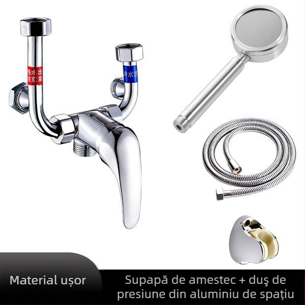 Valvă electrică de amestec pentru boiler — accesoriu pentru duș cu montaj în formă de U, model 88543, stil simplitate modernă
