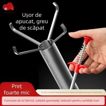Curățător flexibil pentru conducte, cu patru gheare, manual, din sârmă, origine Zhejiang, lansat în 2022
