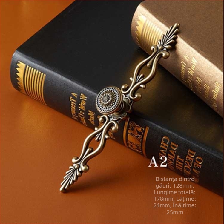 Mâner pentru ușă de dulap și sertar, aliaj de zinc, stil american și european pentru mobilier de bucătărie