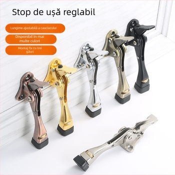 Locator superior automat pentru ușă cu frână (Model 123; Material: aliaj de zinc și aliaj de aluminiu; Finisare: electroplacare; Montaj: tip perete CT-01; Comandă: automată)