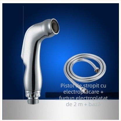 Set spray pentru toaletă, portabil, model PQ-858, material plastic, presiune nominală 10, temperatură de lucru 80°C, conexiune manuală