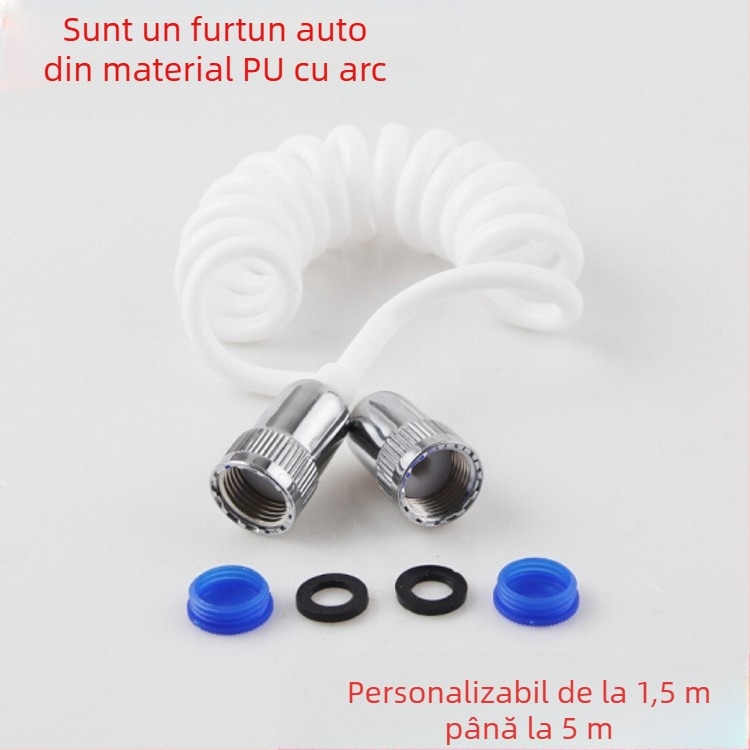 Set spray pentru toaletă, portabil, model PQ-858, material plastic, presiune nominală 10, temperatură de lucru 80°C, conexiune manuală