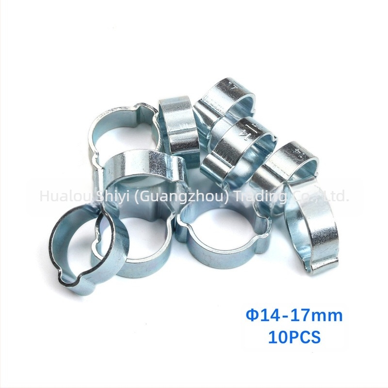 Clamă pentru țevi, cu urechi duble, galvanizată, pentru țevi de 5–20 mm, marcă SY