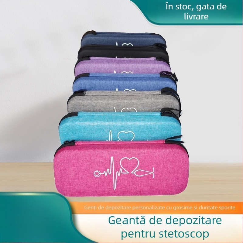 Etui pentru stetoscop, Model XC; Material: 600D Snowflake Oxford; Capacitate de încărcare: 5 kg; Proces: Offset printing; Utilizare: Ambalare pentru stetoscop