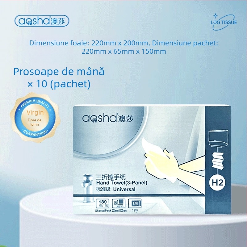 Cutie montată pe perete pentru șervete de hârtie — ABS, rezistentă la apă, fără găuri, model 6015