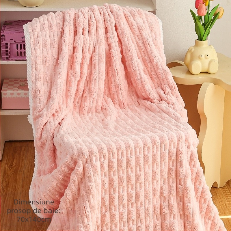 Set de prosoape de baie din bumbac 100%, fire 150D, greutate sub 50 g, set de două prosoape pentru adulți