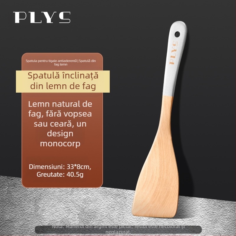 Lopată de lemn pentru gătit de la PLYS/Pales — ustensilă de bucătărie rezistentă la temperaturi înalte