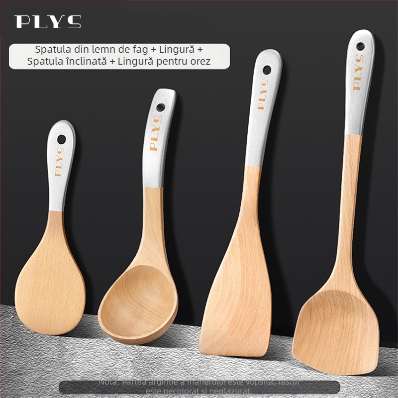 Lopată de lemn pentru gătit de la PLYS/Pales — ustensilă de bucătărie rezistentă la temperaturi înalte