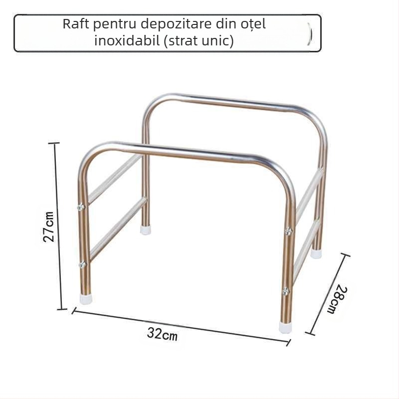 Masă de colț rotund din oțel inoxidabil, cu spațiu de depozitare, cadru metalic, modelul 400, montaj necesar