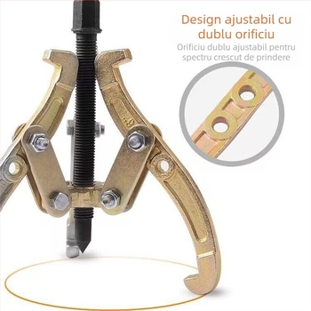 Unealtă de demontare a rulmenților cu trei brațe – extractor universal, cleme de prindere, oțel carbon, seria de tractare