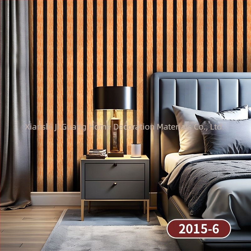 Tapet PVC pentru perete cu textură de lemn, autoadezivă, rezistentă la umezeală, multistrat, efecte speciale, stil nou chinezesc, pentru fundal TV