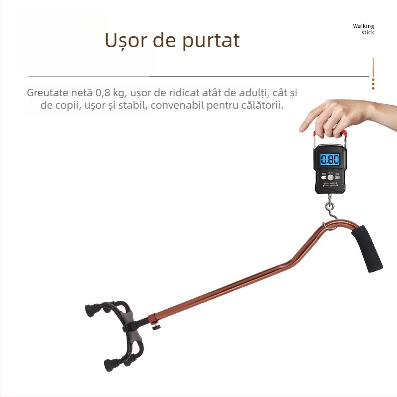 Ruilong Bețișor telescopic din oțel inoxidabil, model 2511, ușor, antiderapant