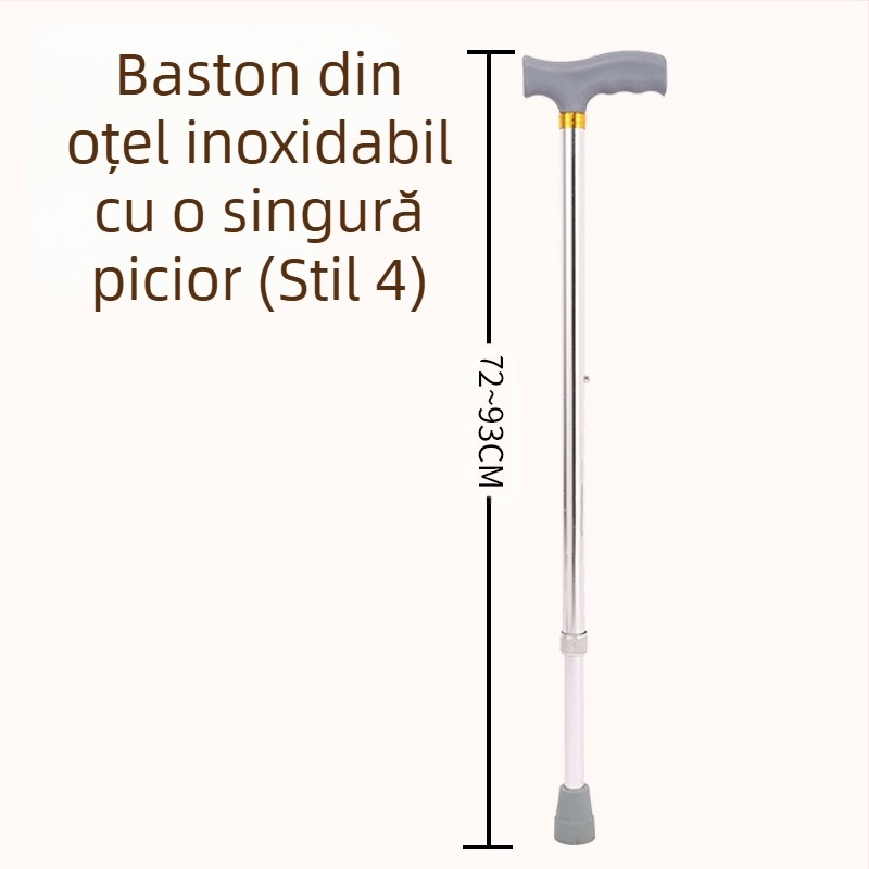 Ruilong Bețișor telescopic din oțel inoxidabil, model 2511, ușor, antiderapant