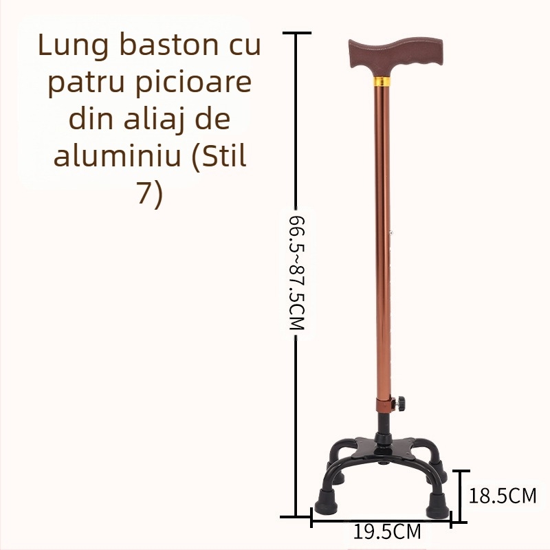 Ruilong Bețișor telescopic din oțel inoxidabil, model 2511, ușor, antiderapant