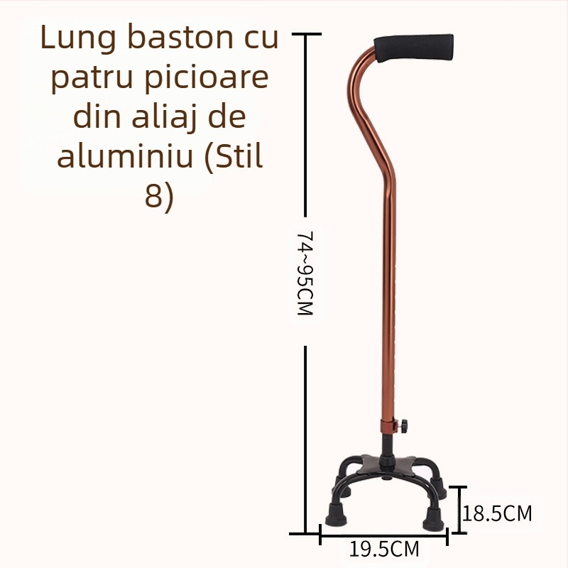 Ruilong Bețișor telescopic din oțel inoxidabil, model 2511, ușor, antiderapant