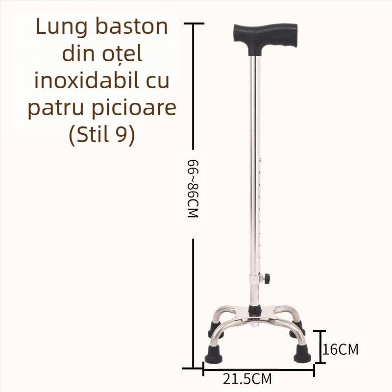 Ruilong Bețișor telescopic din oțel inoxidabil, model 2511, ușor, antiderapant