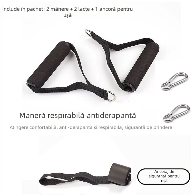 Banda de asistență pentru tracțiuni - Unisex, bandă de rezistență pentru antrenament al spatelui, compatibilă cu bara - Material: Altul