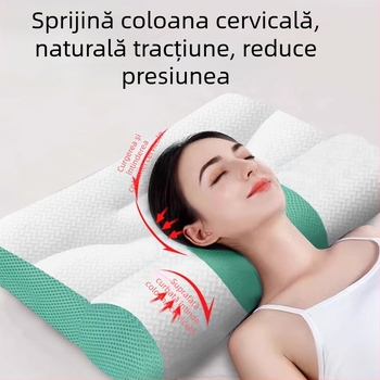 Ji Ren Tang pernă cervicală de masaj dreptunghiulară pentru o singură persoană, multifuncțională, umplutură 14863995