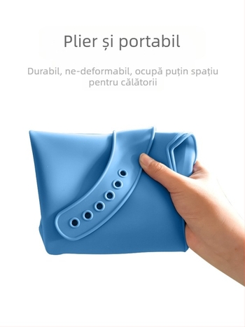 Bibs din silicon pentru adulți, impermeabil, absorbant pentru salivă