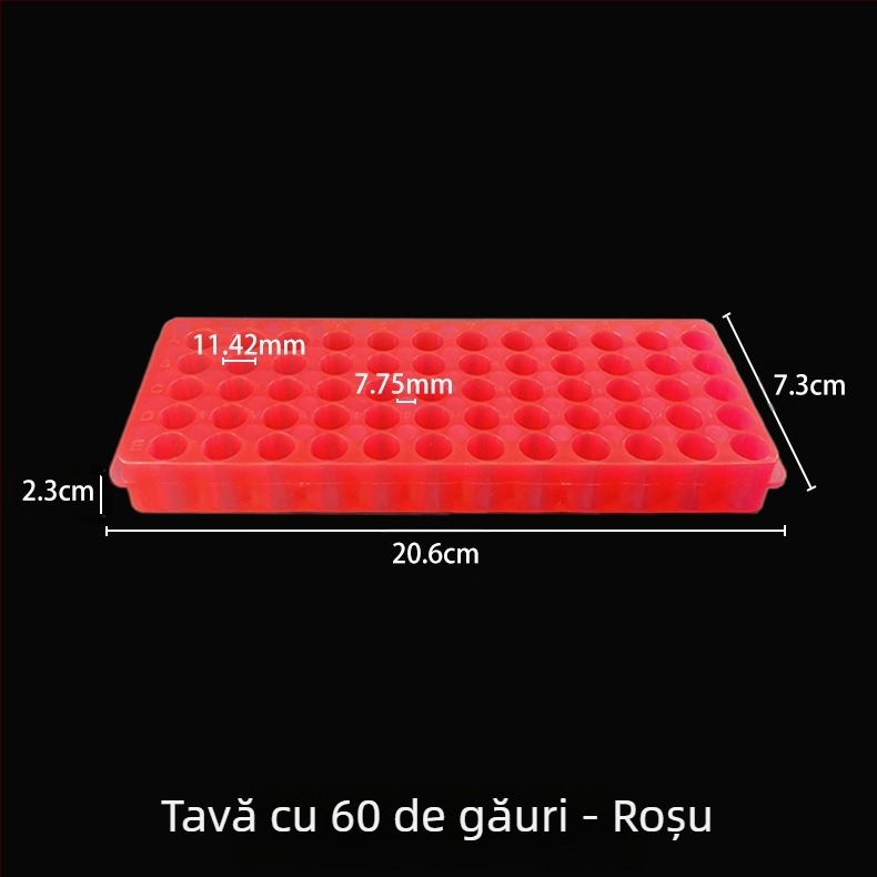 Placă cu 60 găuri, panou dublu, material nou, capacitate 0.5/1.5/2 ml