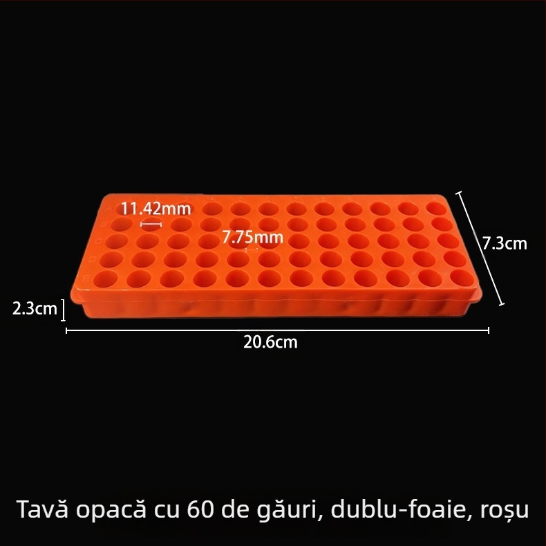 Placă cu 60 găuri, panou dublu, material nou, capacitate 0.5/1.5/2 ml