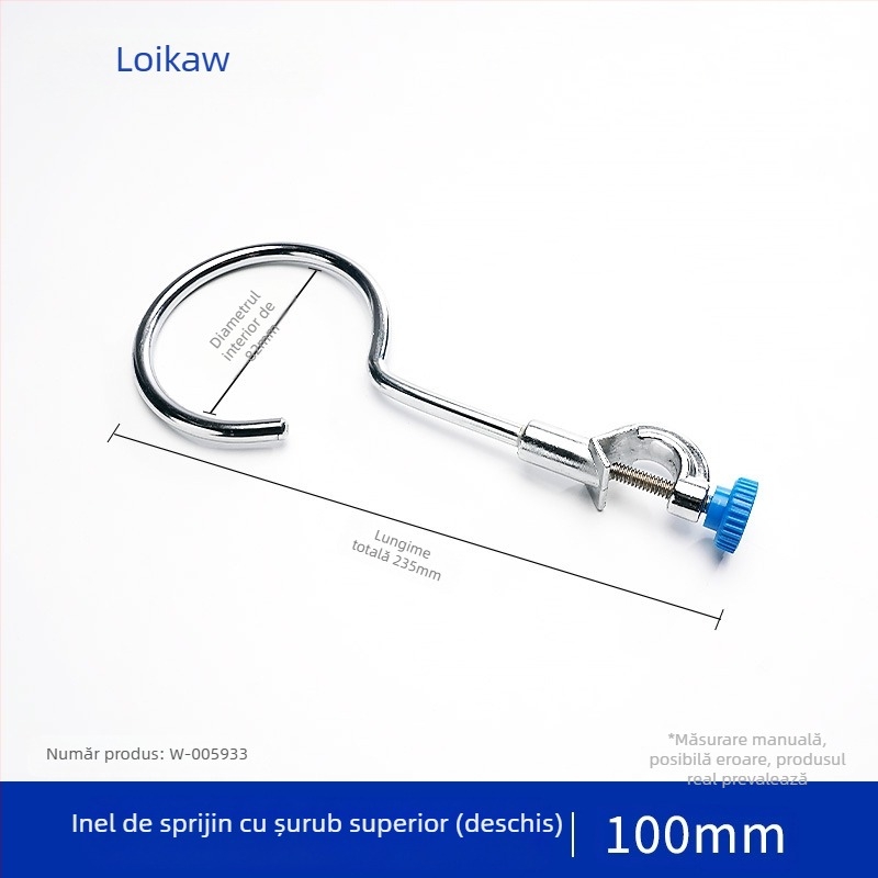 Stativ de laborator din oțel cu inel pentru separatoare și suport pentru tijă de încălzire a borcanelor