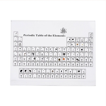 Model acrilic al elementului din tabelul periodic – stil simplu, licență IP, material plastic/rezină