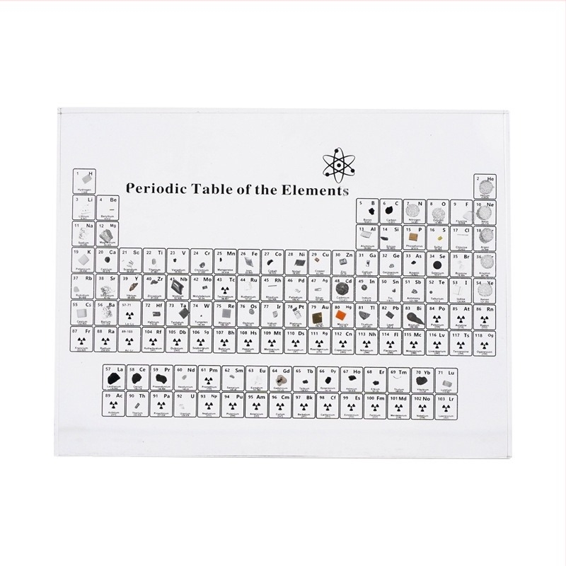 Model acrilic al elementului din tabelul periodic – stil simplu, licență IP, material plastic/rezină