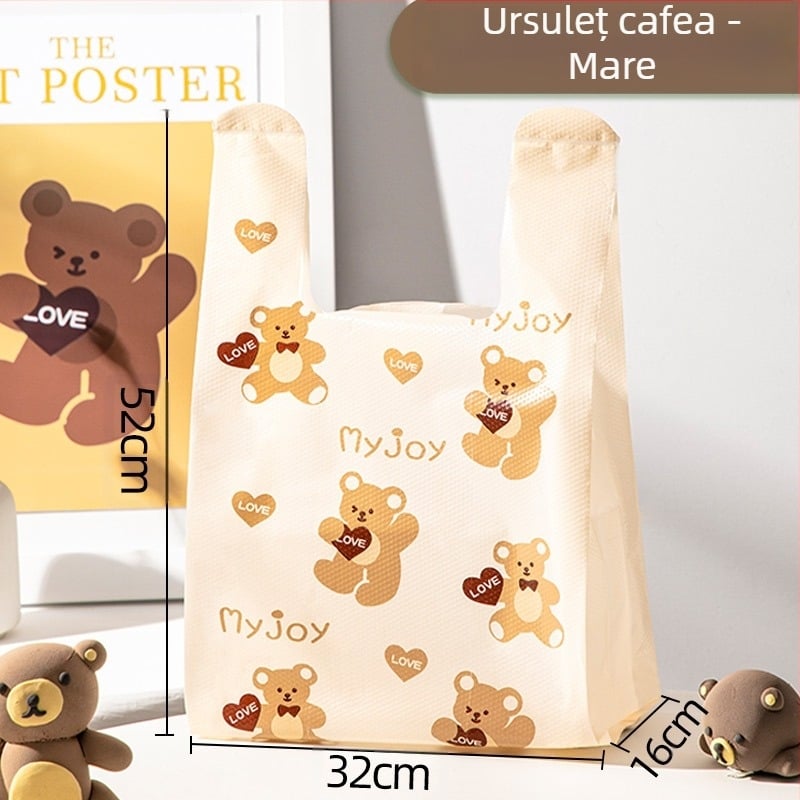 Pungi plastice groase pentru ambalare la livrare, calitate alimentară, de-unică folosință, personalizabile